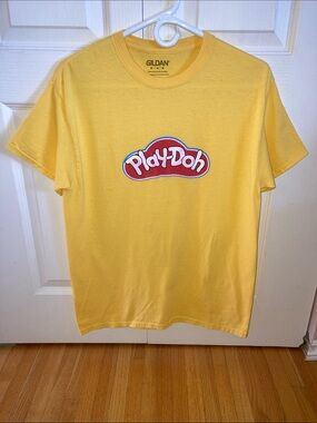Yellow Play-Doh Logo Short Sleeve Tee -unisex